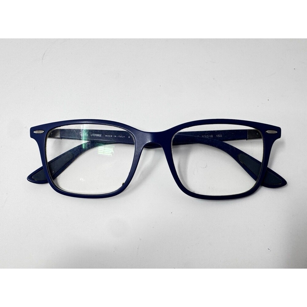 Ray-Ban Liteforce RB7144 5207 Blue Eyeglass Frames 53-18-150 Italy
